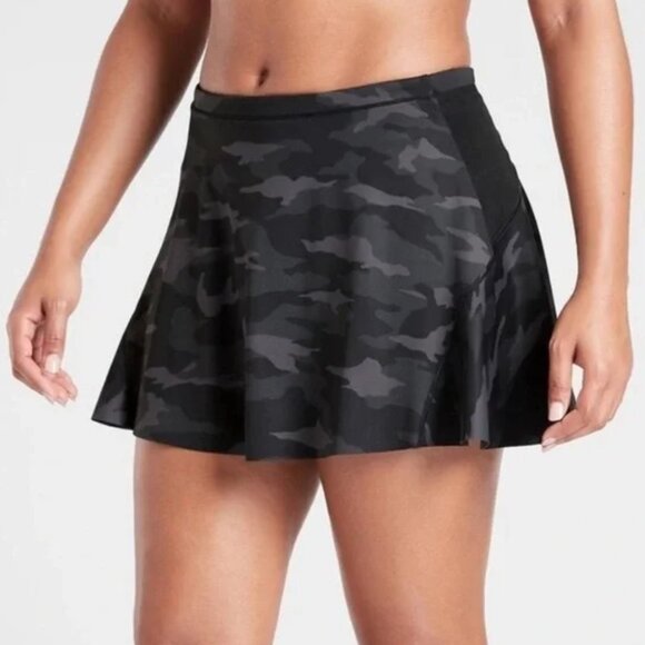 Athleta Camo Match Point Skort XL Golf Tennis Pickleball Active Sport Stretch - Picture 1 of 10
